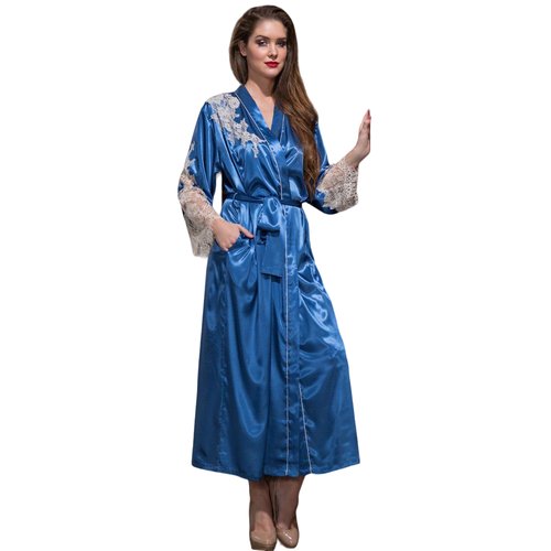 Купить Халат MIA-AMORE, размер L/XL(48-50), синий
Длинный халат Mia-Amore выполнен из с...