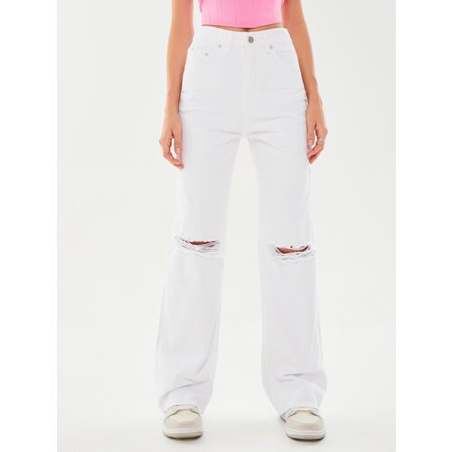 Купить Джинсы широкие FEELZ, размер 27, белый
Модные джинсы широкие с завышенной талией...