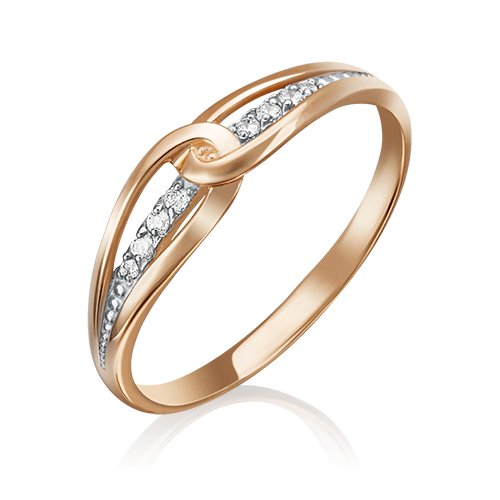 Купить Кольцо Diamant online, золото, 585 проба, фианит, размер 16, бесцветный
<p>В наш...