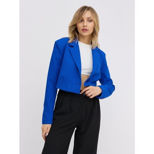 Купить Пиджак BrandStoff, размер 44, синий
Укороченный пиджак женский - универсальная м...