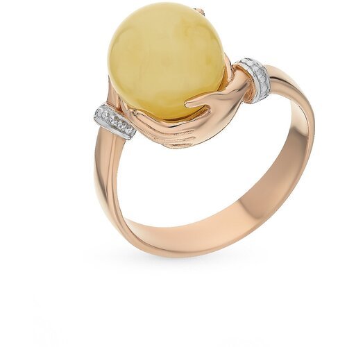 Купить Кольцо Diamant online, золото, 585 проба, янтарь, размер 18, оранжевый
<p>В наше...