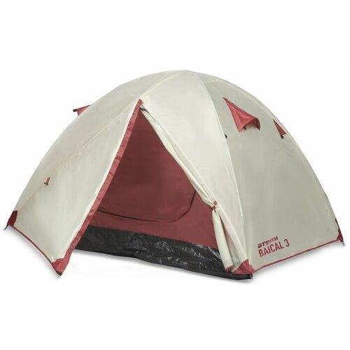 Купить Палатка кемпинговая трехместная ATEMI BAIKAL 3B, серый/красный
Облегченная турис...