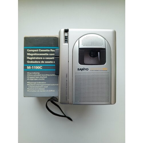 Купить Кассетный диктофон Sanyo M-1190 (стандартная кассета)
Функции: функция сканирова...