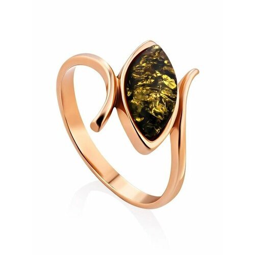 Купить Кольцо, янтарь, безразмерное, зеленый, золотой
Изящное и нежное кольцо из с пой...