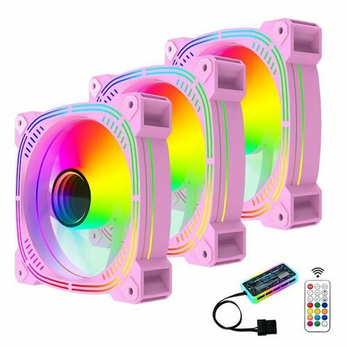 Купить Розовые вентиляторы для корпуса компьютера
Infinity lens ARGB вентилятор для ком...
