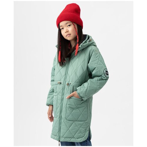 Купить Куртка Button Blue, размер 158, зеленый
Демисезонное пальто светло-зеленого цвет...