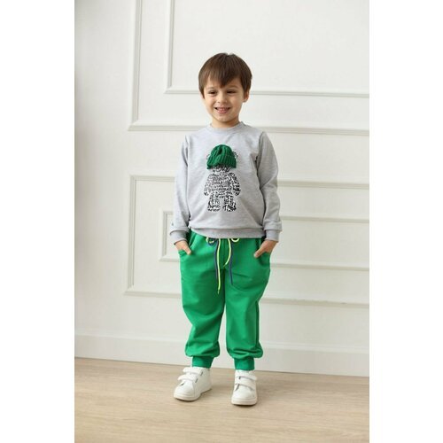 Купить Костюм MakSiKi, размер 98, серый, зеленый
Спортивный костюм " Для мальчика , для...