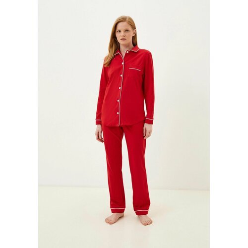 Купить Пижама CLEO, размер 54, красный
Элегантная женская пижама (блуза и брюки) из хло...