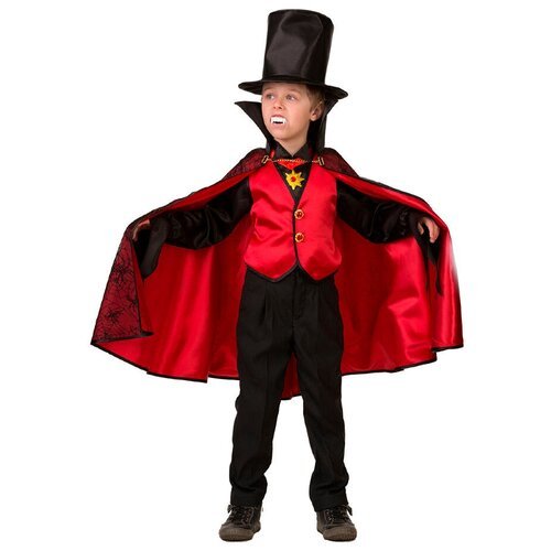 Купить Костюм Батик, размер 134, черный/красный
Детский костюм Дракулы для мальчика на...