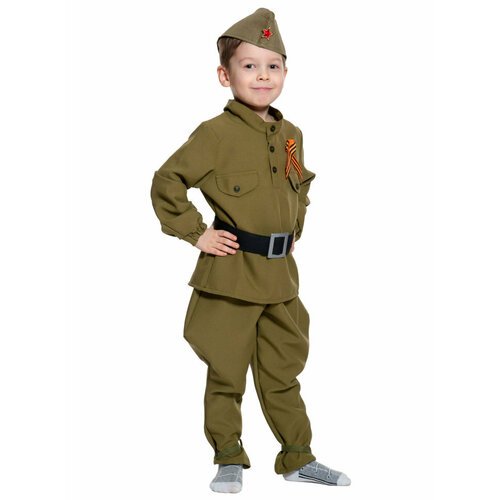Купить Костюм военный детский Солдат для мальчика КФ-5141 (5 предметов) 30-32/122-128
К...