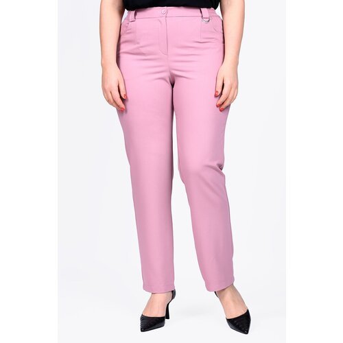 Купить Брюки SVESTA, размер 62, розовый
Стильные женские брюки больших размеров из габа...