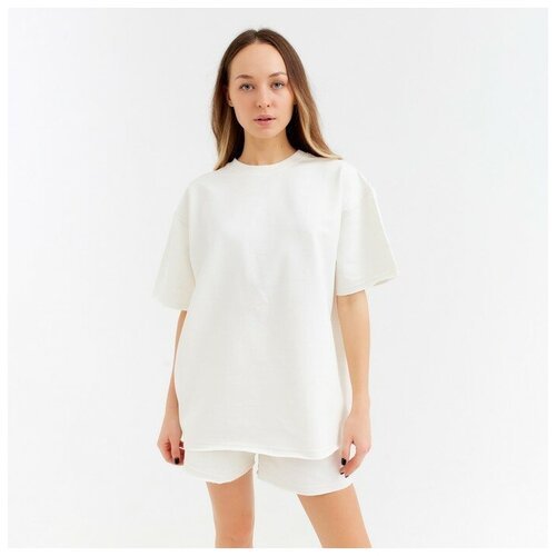 Купить Костюм Minaku, размер 46, белый, экрю
Комплект (футболка, шорты) женский MINAKU:...