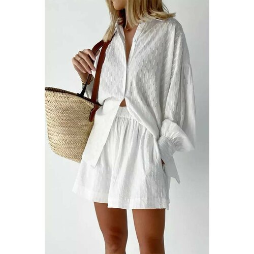 Купить Костюм IWANT, размер XS-S, белый
Представляем вам летний женский костюм «OTAL» о...