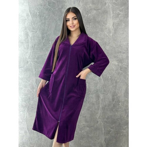 Купить Халат , размер 54, фиолетовый
Халат женский велюровый - идеальная одежда для ком...