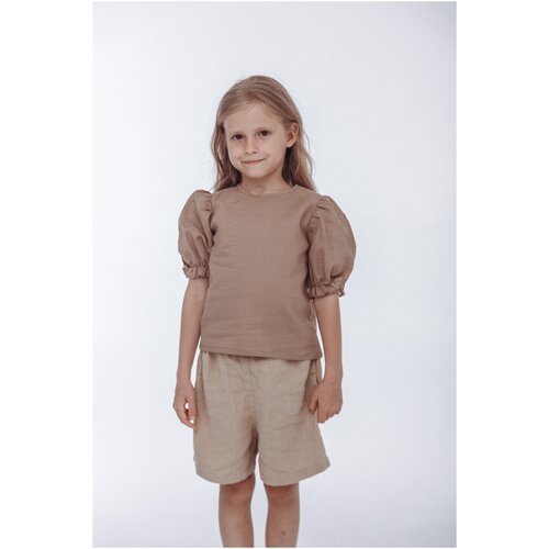 Купить Школьная блуза Kinfolk Clothes, размер 128, коричневый, бежевый
Блузка для девоч...