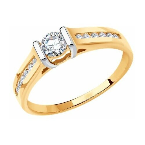 Купить Кольцо Diamant online, золото, 585 проба, фианит, размер 17
<p>В нашем интернет-...