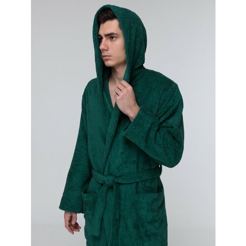 Купить Халат SENIY, размер 54/56, зеленый
Мужской махровый халат с капюшоном изготовлен...