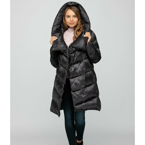 Купить Пуховик Volcante, размер 48, черный
Прямое пальто длиной до колен с комфортным ц...
