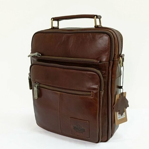 Купить Сумка ZZNICK, коричневый
Сумка мужская Zznick 8805 brown Вертикальная сумка из к...