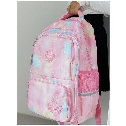 Купить Ранец / рюкзак / портфель школьный для девочки первоклассницы детский розовый
Ра...