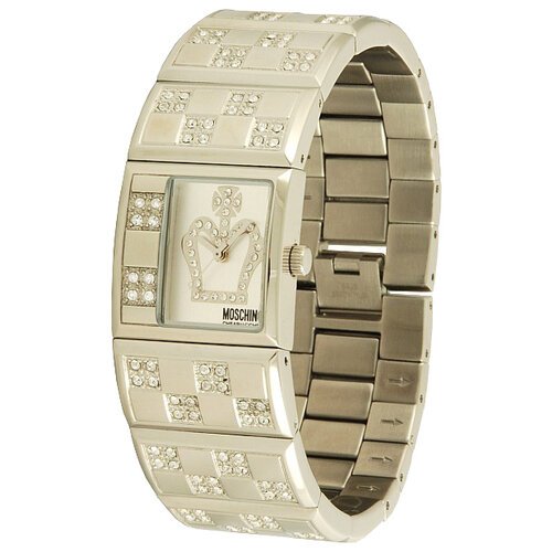 Купить Наручные часы MOSCHINO, белый
циферблат, корпус и браслет украшены Кристаллами S...