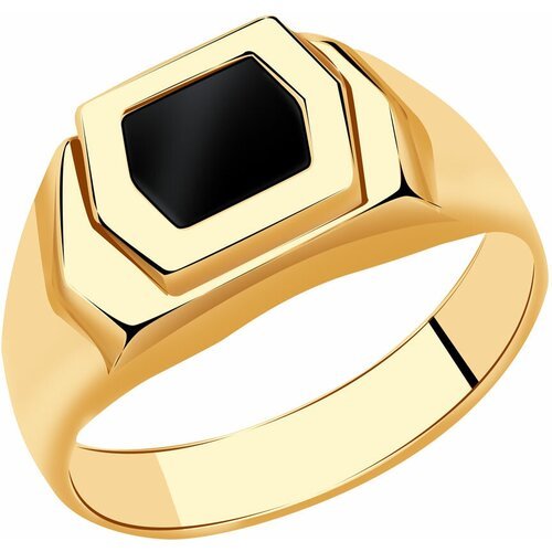 Купить Печатка Diamant online, золото, 585 проба, оникс, размер 21
<p>В нашем интернет-...