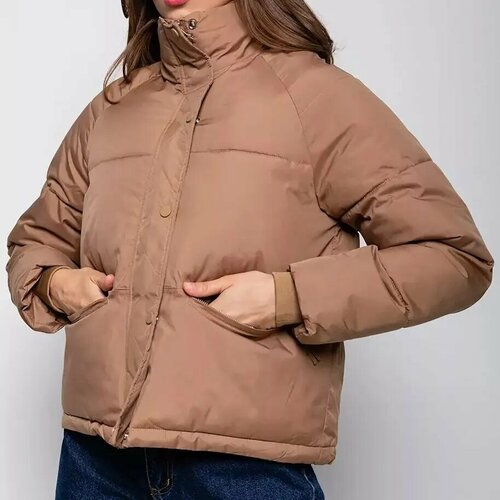 Купить Куртка Tango Plus, размер S, коричневый
Актуальная укороченная оверсайз куртка –...