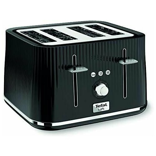 Купить Тостер Tefal Loft TT760840 4-Slot Toaster/Black Slice
У тостера Tefal четыре сло...