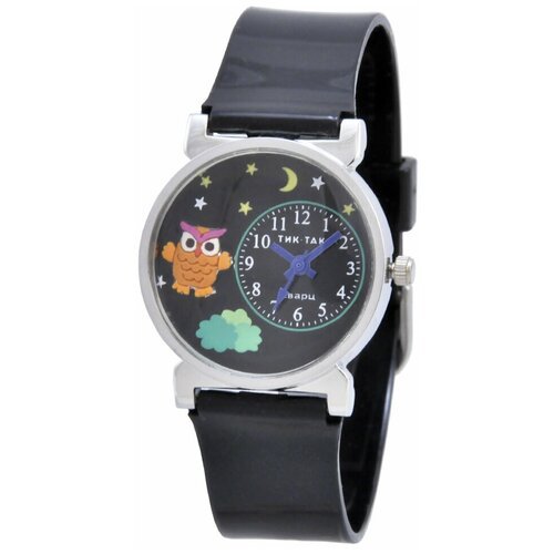 Купить Наручные часы Тик-Так, черный
<p>Детские наручные часы Тик-Так Н103-1 сова с тре...