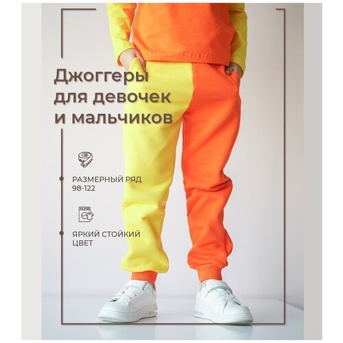 Купить Брюки джоггеры КудымовёноК, размер 116, желтый, оранжевый
Новинка текущего сезон...