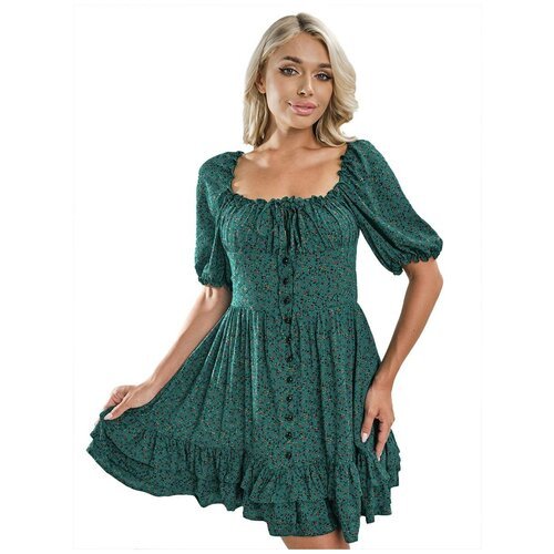 Купить Сарафан размер 44+, зеленый
Красивое женское платье из хлопка, дышащая, приятная...
