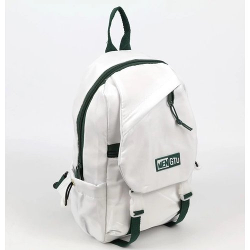 Купить Маленький текстильный рюкзак с одной лямкой 9215 Вайт-Грин
Текстильный однолямоч...