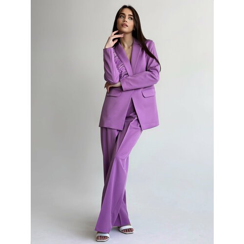 Купить Костюм MATRESHKA_LOVE , размер 42 , фиолетовый
Женский классический костюм с пер...