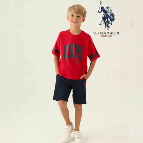 Купить Костюм U.S. POLO ASSN., размер 104-110, синий, красный
Детский летний костюм дво...