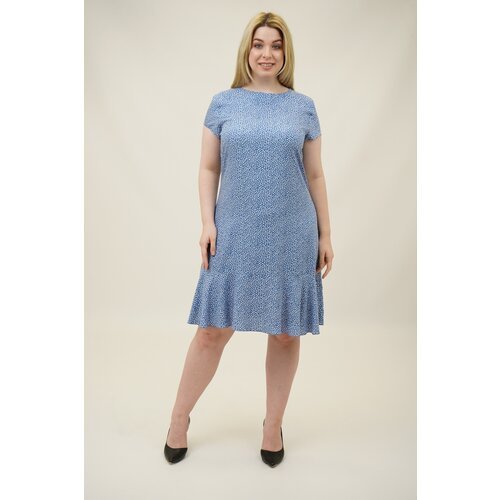 Купить Платье DARIVAGALE, размер 54, голубой
Платье женское летнее легкое короткое с ко...