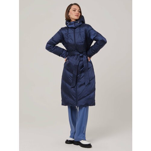 Купить Пальто ELEGANZZA, размер 46, синий
Женское пальто полуприлегающего силуэта с отс...