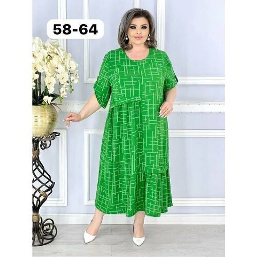 Купить Платье Tango Plus, размер 58, зеленый
Шикарное женское платье подойдёт для любог...