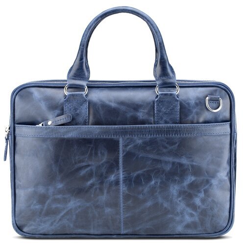 Купить Сумка Кожинка, фактура лаковая, синий
Деловая сумка "Кларк" – это стильный и пра...