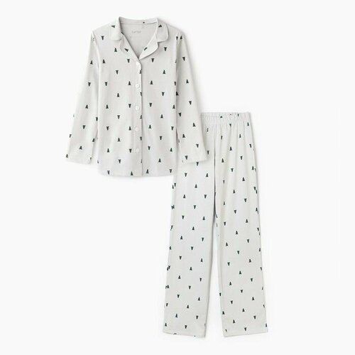 Купить Пижама Kaftan, размер 40/42, белый
Пижама женская (рубашка и брюки) KAFTAN "Елки...