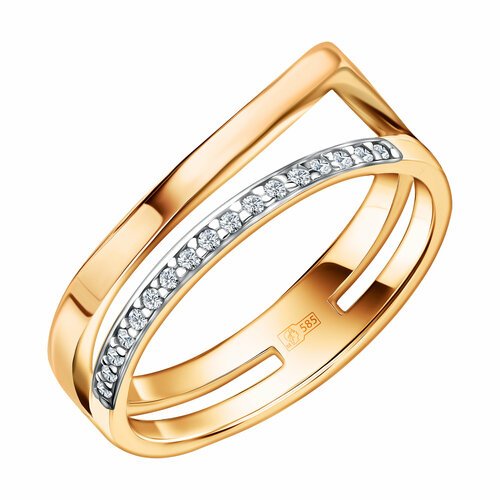 Купить Кольцо Diamant online, золото, 585 проба, фианит, размер 18
<p>В нашем интернет-...