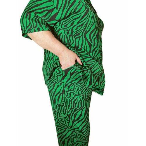 Купить Костюм, размер 54, черный, зеленый
Название товара: Костюм M brand "Зеленая зебр...