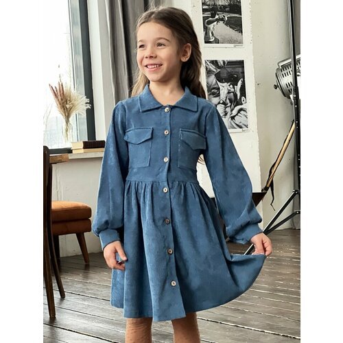 Купить Платье Бушон, размер 122-128, синий
Платье для девочки школьное бушон ST73, цвет...