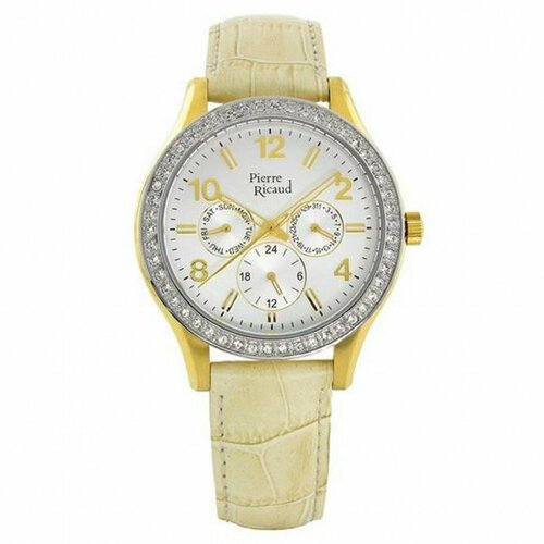 Купить Наручные часы Pierre Ricaud, белый
Женские кварцевые часы с кристаллами в кругло...