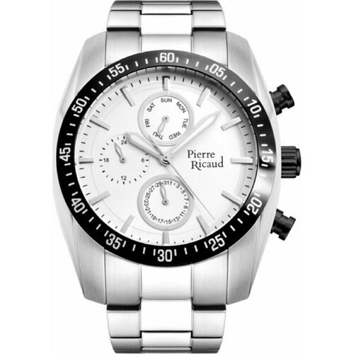 Купить Наручные часы Pierre Ricaud, белый
Мужские кварцевые часы в круглом корпусе на с...