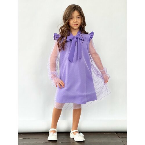 Купить Платье Бушон, размер 128-134, фиолетовый
Платье для девочки нарядное бушон ST50,...