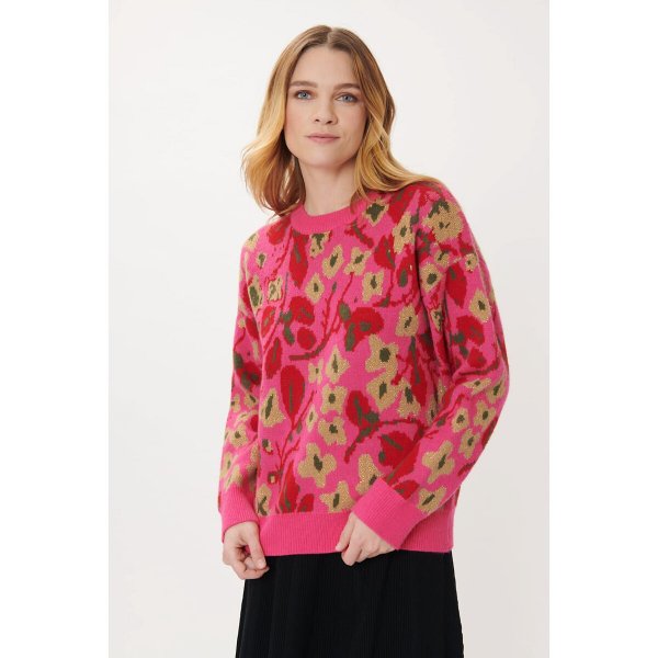 Купить Пуловер Jill из жаккардовой ткани с цветочным принтом M розовый
Описание&nbsp;•&...