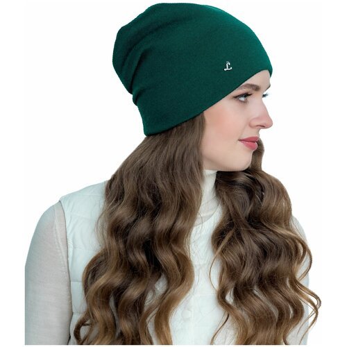 Купить Шапка Landre, размер 56-59, зеленый
Стильная женская двойная шапка-бандана из тр...