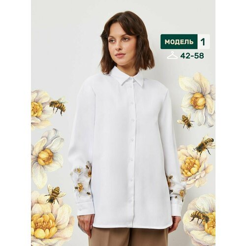 Купить Блуза MOFANA, размер 54, белый, желтый
Просим вас выбирать размер по таблице в к...