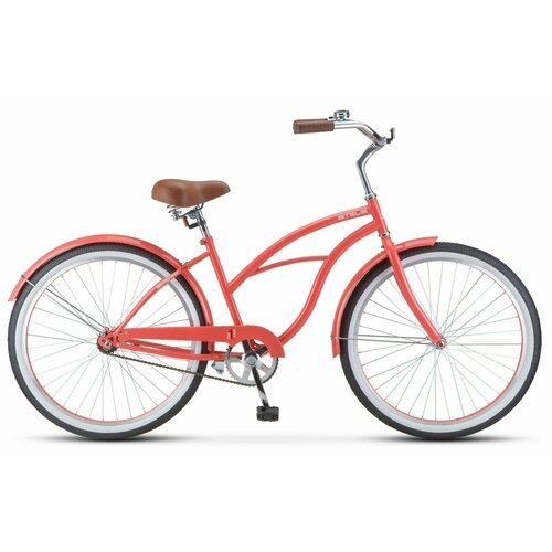 Купить Велосипед городской STELS Navigator-110 Lady 26" 1-sp V010, 17" Розовый-коралл
Г...