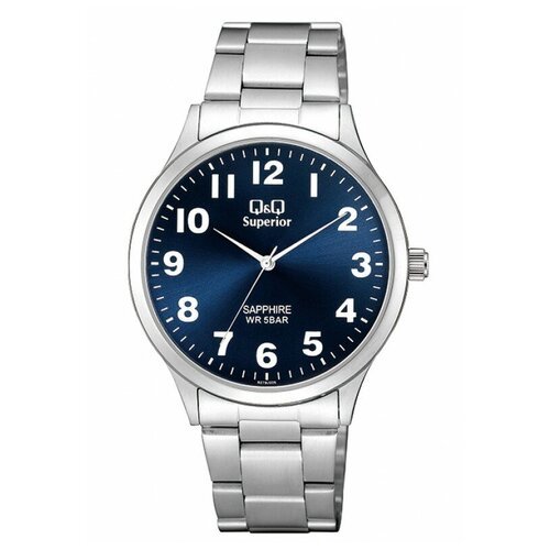 Купить Наручные часы Q&Q Superior S278-205, серебряный, синий
Мужские кварцевые часы в...
